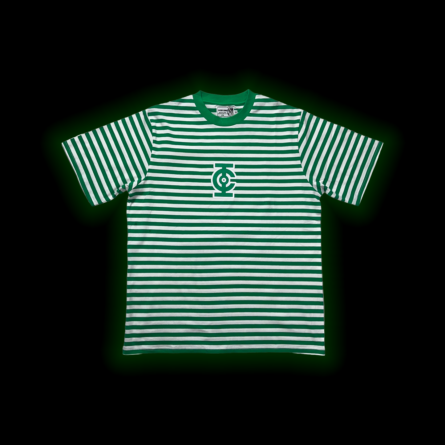 GREEN STRIPE TEE