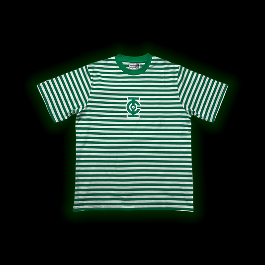 GREEN STRIPE TEE
