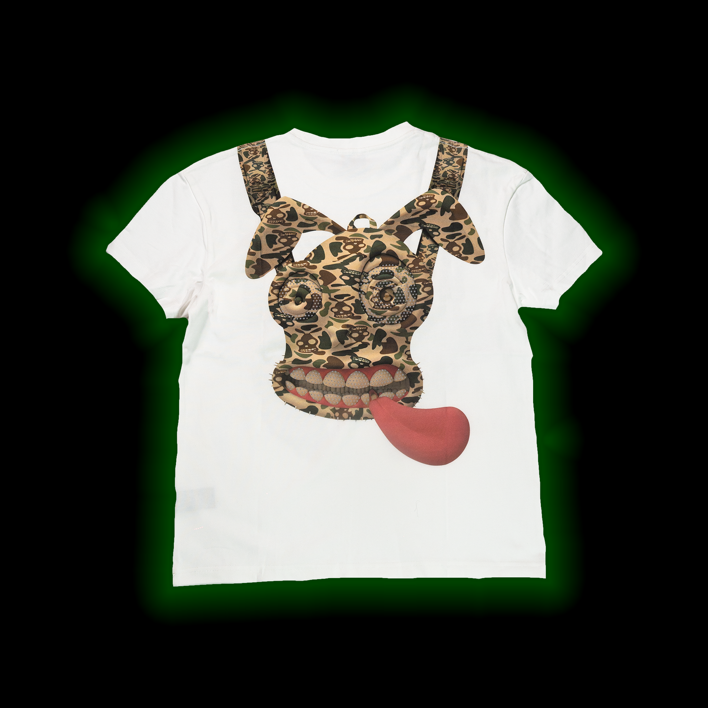 GO CRAZY DOUBLE TRIGGER CAMO TEE (WHITE)