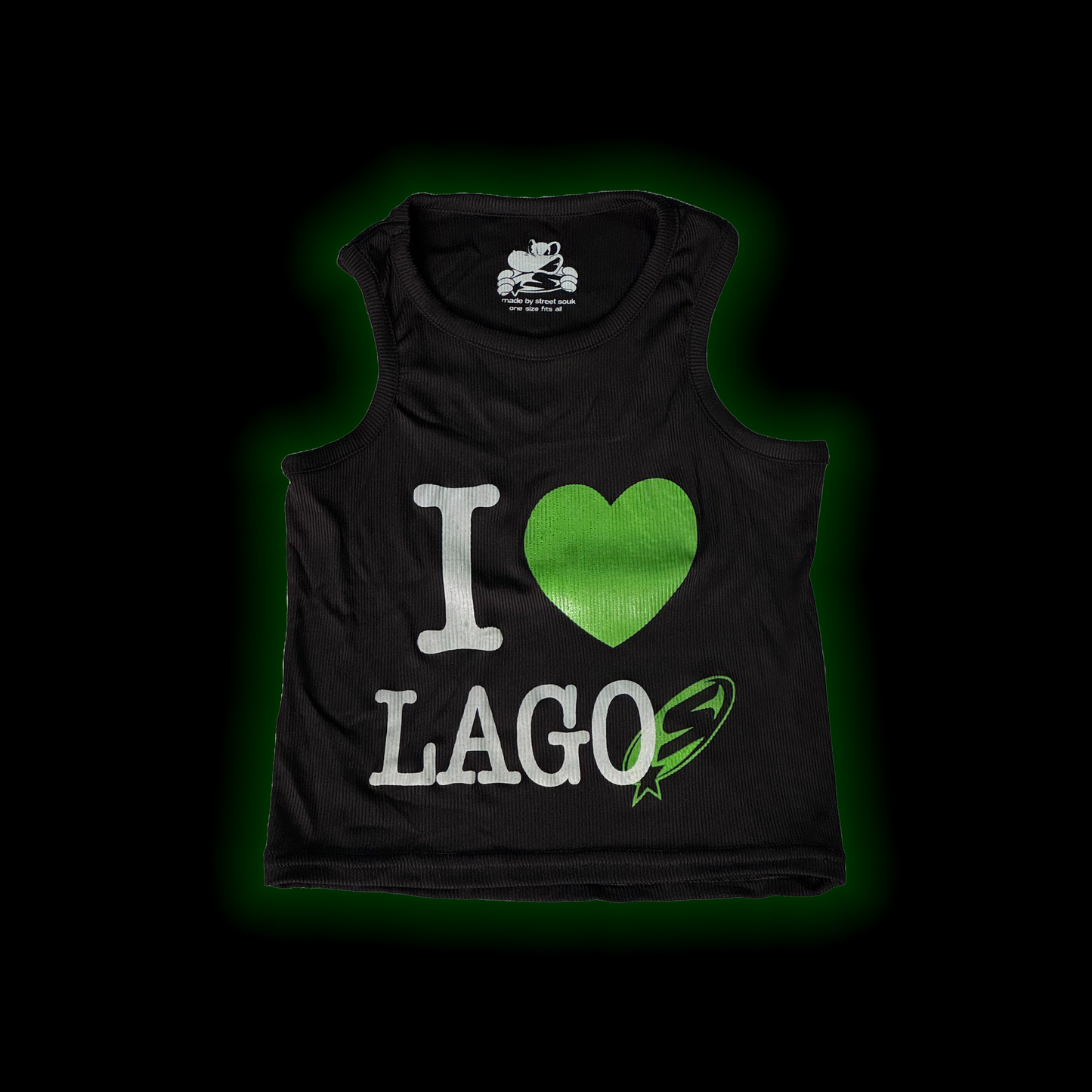 I LOVE LAGOS TANK TOP (BLACK)