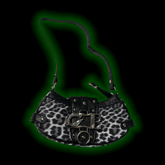 MALTESE BLACK LEOPARD BAG