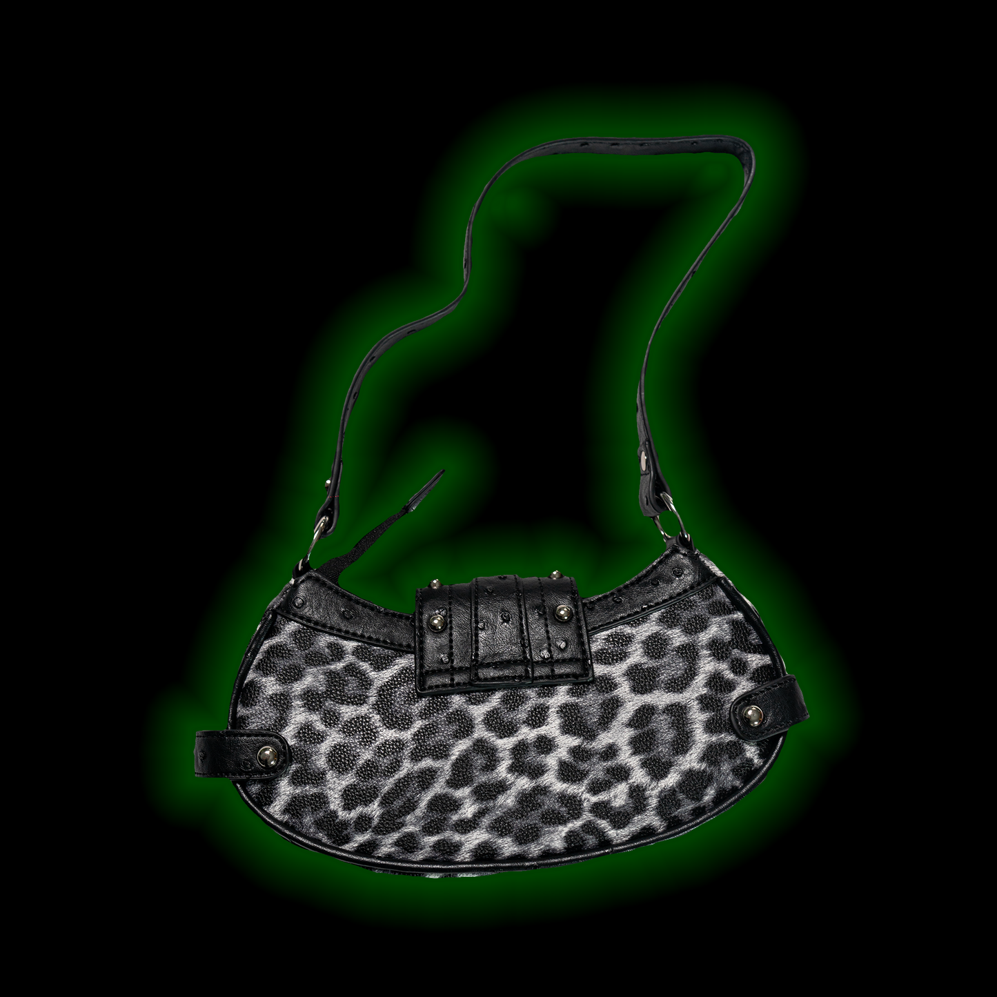 MALTESE BLACK LEOPARD BAG