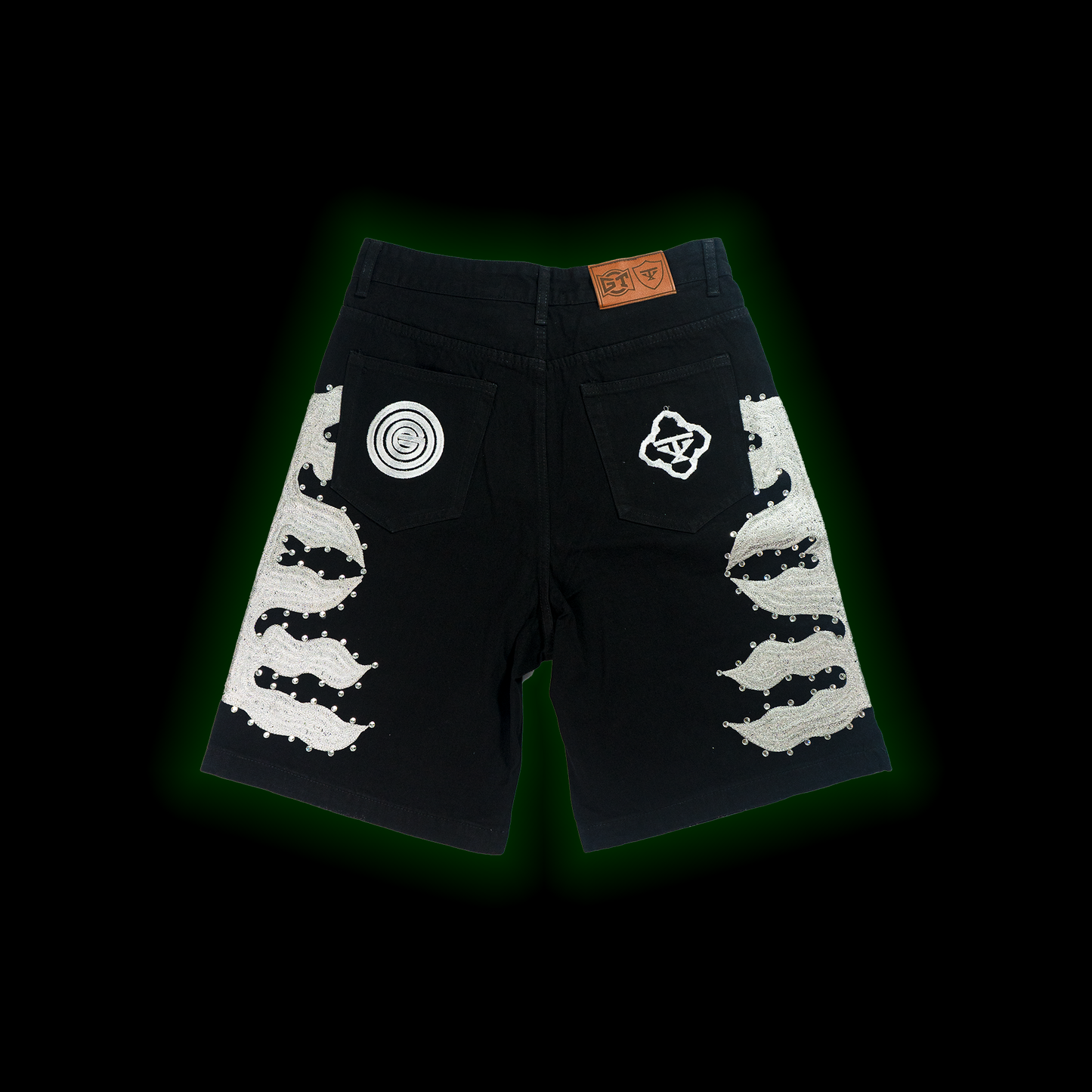 CRYSTAL FLAME DENIM (BLACK)