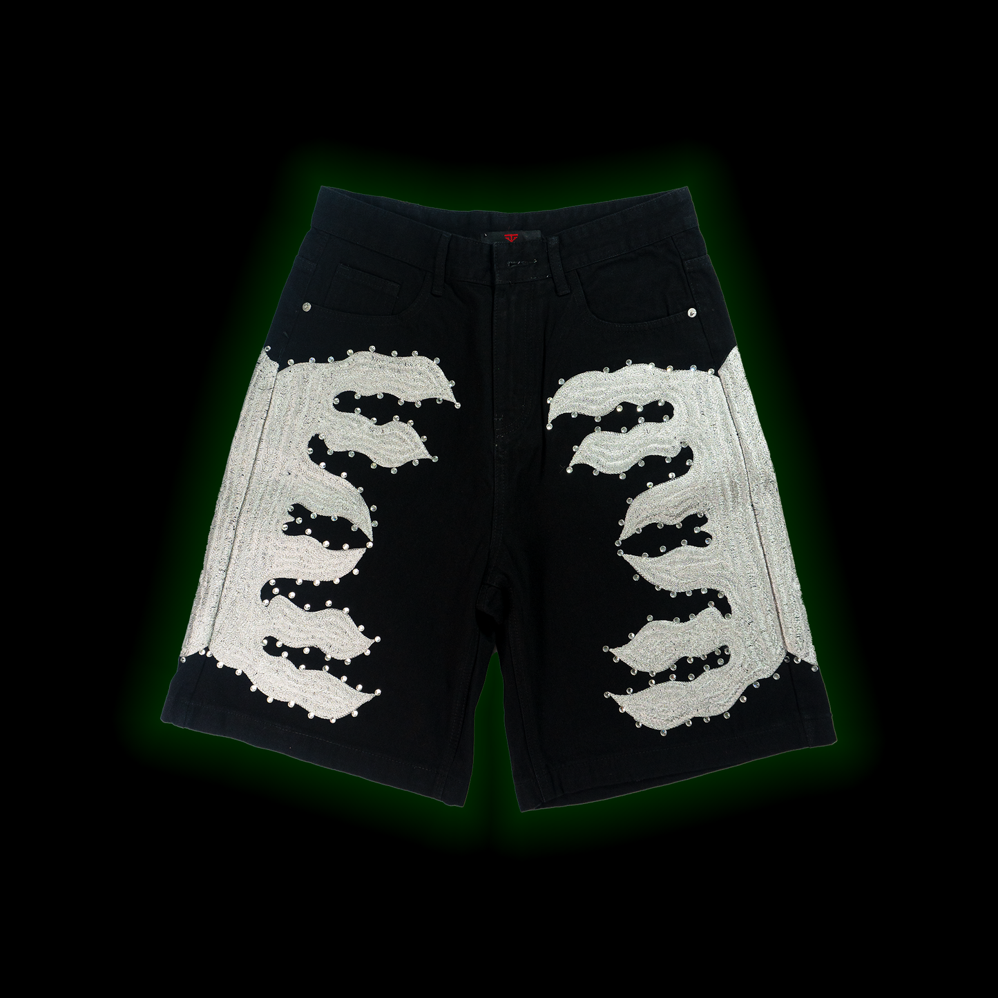 CRYSTAL FLAME DENIM (BLACK)