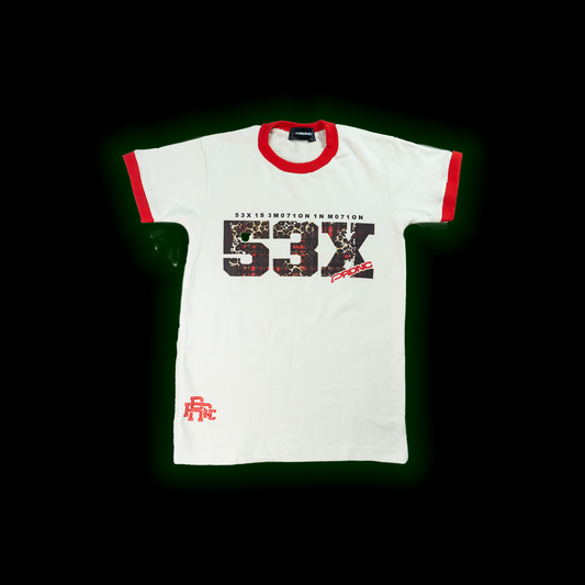 PRDNC 53X 70’s RINGERS TEE (RED)