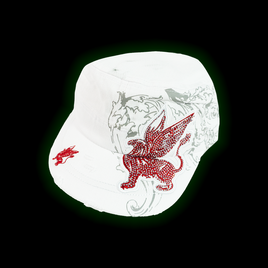 EMBLEM CADET HAT WHITE