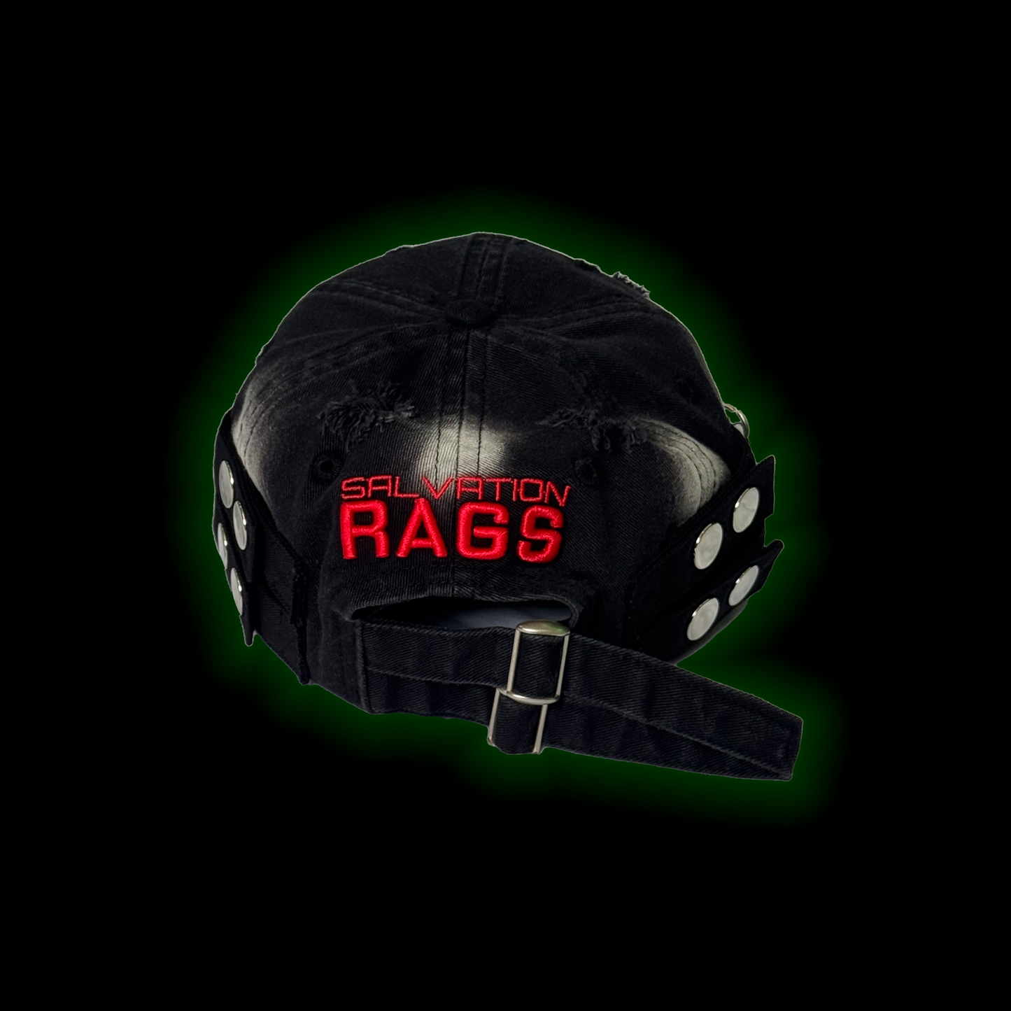 DOUBLE STRAPPED DISTRESSED HATS