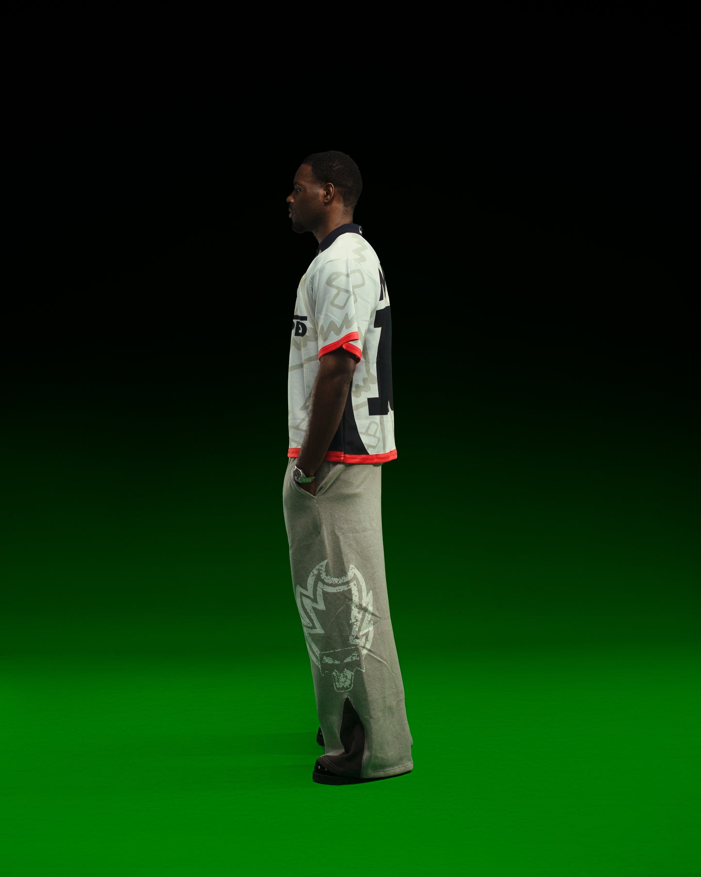 CLAPPED MOB MOB FLARED PANTS