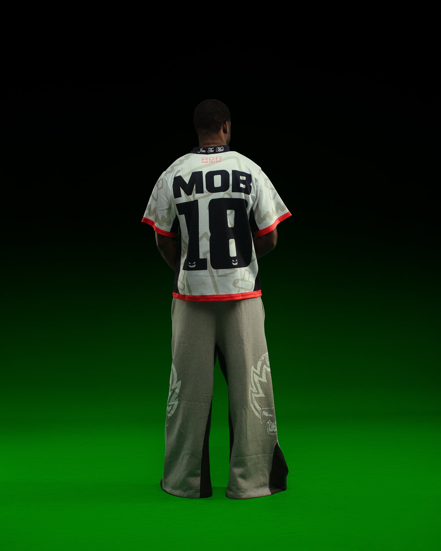 CLAPPED MOB MOB FLARED PANTS