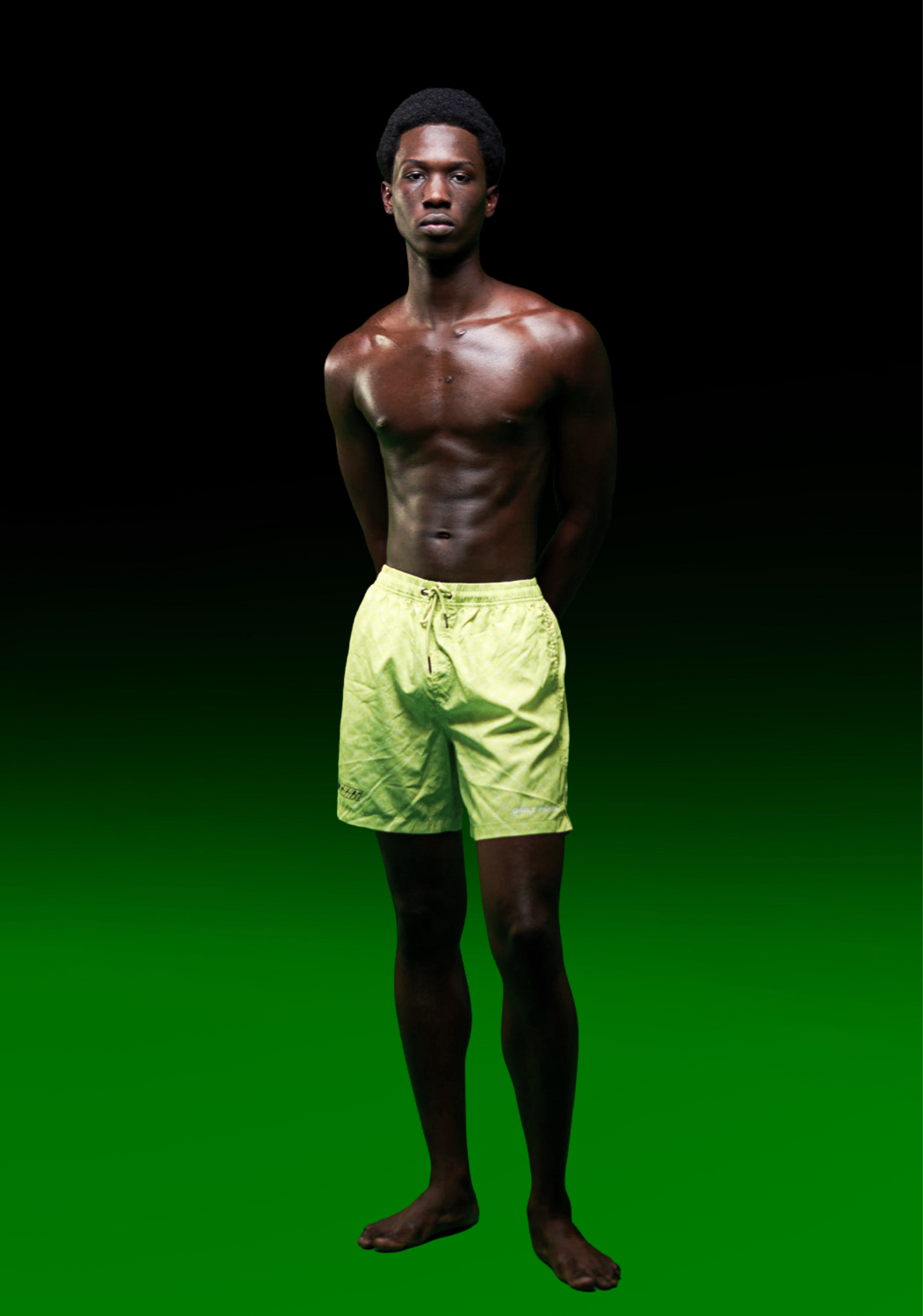 STREET SOUK X DAILY PAPER KATO MONOGRAM SWIM SHORTS