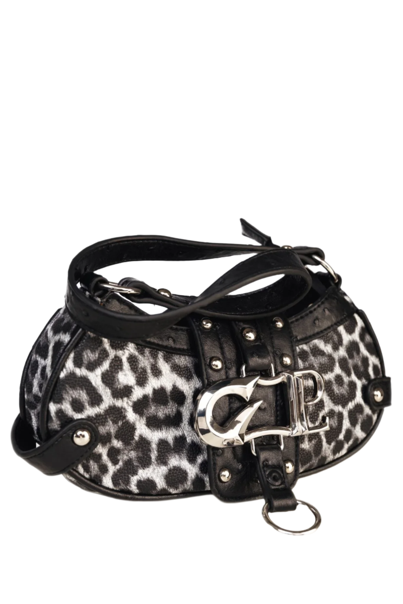 MALTESE BLACK LEOPARD BAG