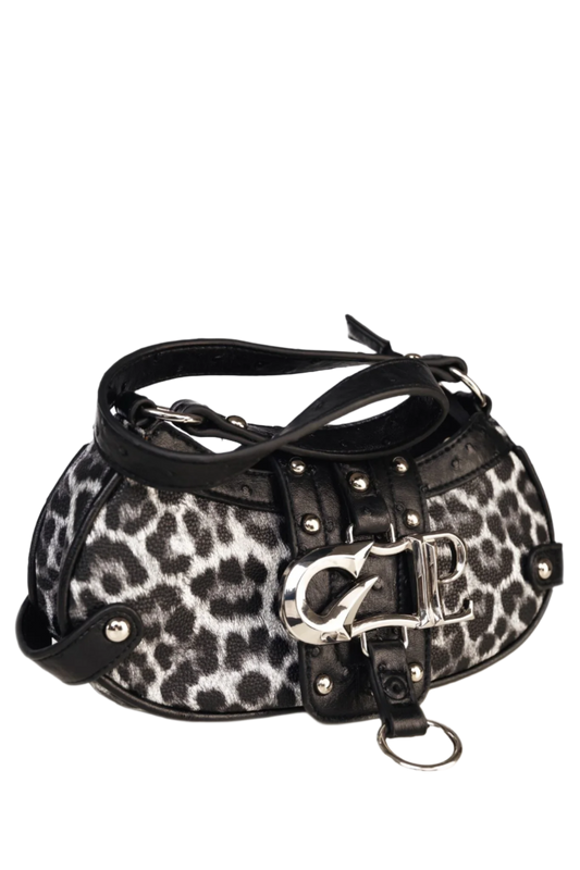 MALTESE BLACK LEOPARD BAG